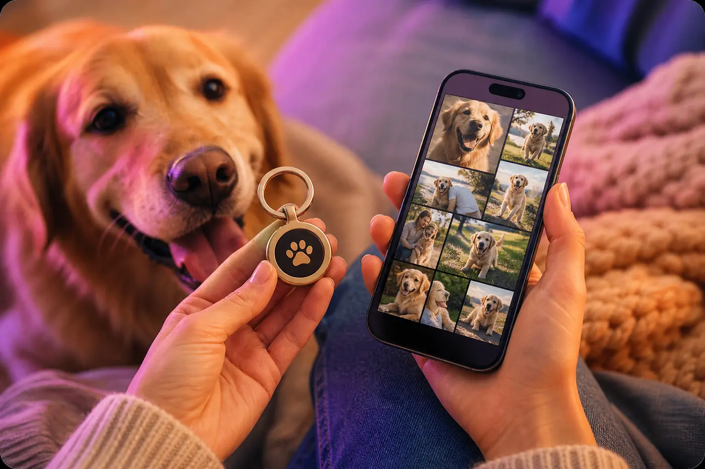 Pet Photo Keychains & Memory Tags Pickey album illustration