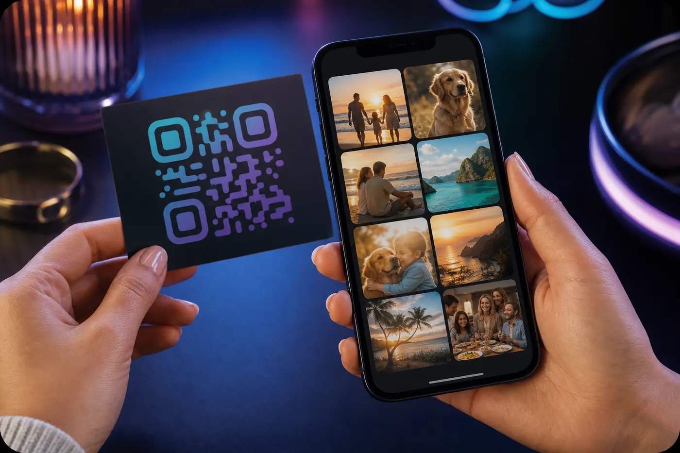 QR Photo Albums Pickey album illustration